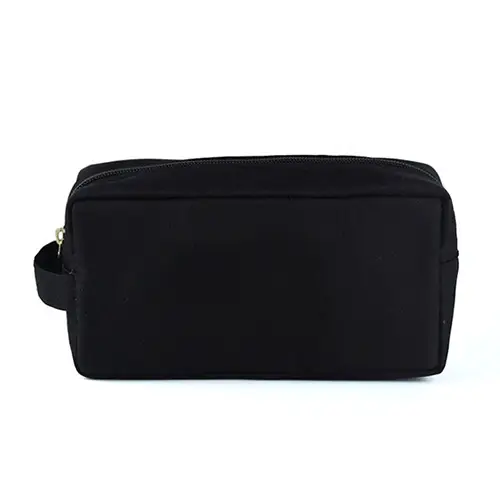 Personalized Custom Logo Toiletry Bags Lipsticks Black Mens Wash Bag